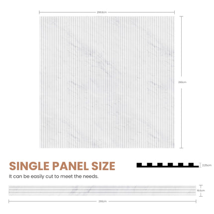 PVC Fluted Wall Panel Decorative Waterproof Panels for Modern Interiors-9006