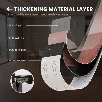 🔥  TINICOO Peel & Stick PVC Flooring – Waterproof, Fireproof & DIY in Minutes (5m²)-9008