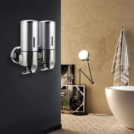 2 in1 Chamber 1000mL Soap Shower Dispenser Wall Mounted Sanitizer Organizer