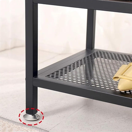 Foot Rest/Shoe Bench Shoe Stool Rack with Upholstered Seat StorageRackBench