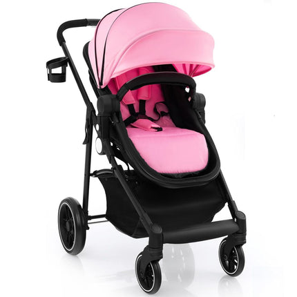 Foldable Baby Stroller with Detachable Canopy