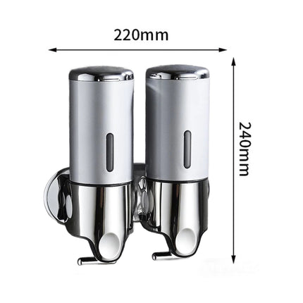 2 in1 Chamber 1000mL Soap Shower Dispenser Wall Mounted Sanitizer Organizer