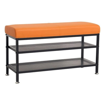 Foot Rest/Shoe Bench Shoe Stool Rack with Upholstered Seat StorageRackBench
