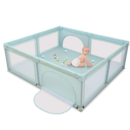 Playpen For Babies With Gate Indoor&Outdoor Kids Activity Center