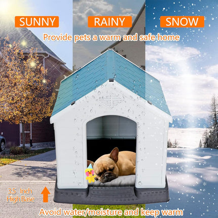 Dog Kennel for Small/Medium-Sized Dogs All Weather Waterproof Dog House