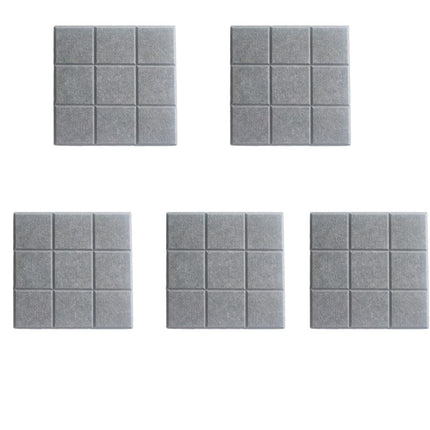 Nine Grid Felt Photo Background Wall Stickers Display Board Wall Panels - Grey