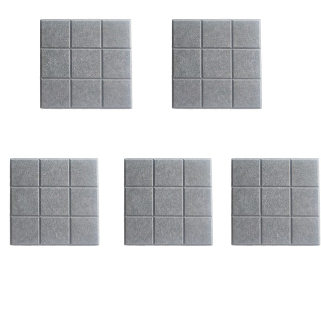 Nine Grid Felt Photo Background Wall Stickers Display Board Wall Panels - Grey