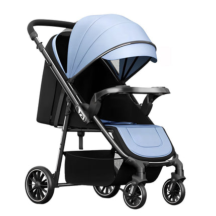 Foldable Baby Stroller with Detachable Canopy